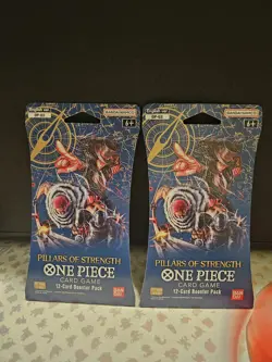 One Piece TCG OP03 Pillars of Strength Sleeved Booster Pack English Lot of 2! 810059780538 - Image 1
