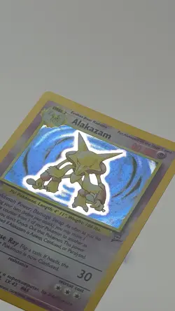 Pokemon Alakazam Base Set 2 Holo Rare Card 1/130 WOTC 2nd Edition - Image 3