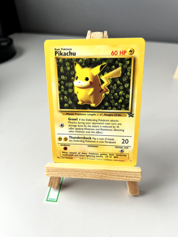 Pokemon Pikachu Card #1 Black Star Rare Promo WOTC Vintage - Image 1