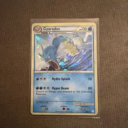 Gyarados 4/123 HeartGold SoulSilver HGSS 2010 Cracked Ice Pokemon Card TCG (LP+) - Image 1