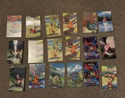 Pokemon TCG Art Cards and Stickers Huge Bundle Collection Job Lot - Image 1