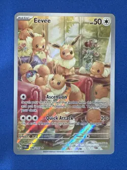 Pokemon Eevee TCG Twilight Masquerade Card IR 188/167 NM Condition - Image 1
