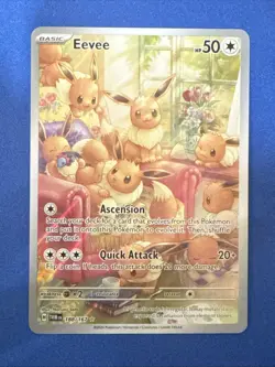 Pokemon Eevee TCG Twilight Masquerade Card IR 188/167 NM Condition - Image 2