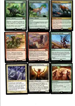 ULTIMATE DINOSAURS-100 Card Commander deck-Magic the Gathering-MTG-Mythic-Rares - Image 3