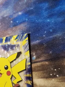 Pikachu Pokemon Topps Card #25 TV Animation Black Logo Silver Foil - Image 3