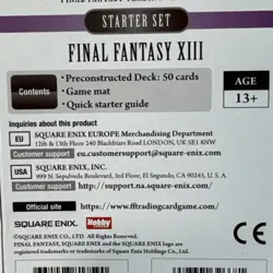 Final Fantasy Trading Card Game TCG Starter Deck Final Fantasy XIII English NSIB - Image 4