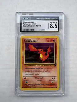 Charmander Team Rocket 50/82 CGC 8.5 | WOTC 2000 | Vintage Pokemon Card - Image 1
