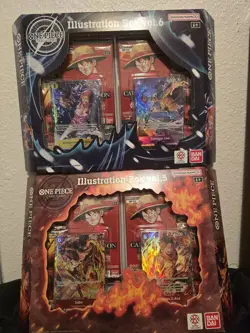 Bandai Namco One Piece Card Game Illustration Box vol.5 and vol. 6 Promo Sealed - Image 1