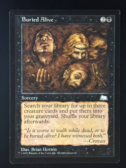 MTG - Buried Alive - NM/LP - Weatherlight - Uncommon - EN - REG - Image 1