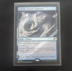 Wizards Magic: The Gathering Uthros Titanic Godcore Edge Land Blue 0260 - Image 1
