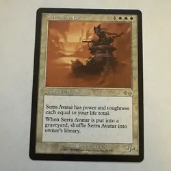 Serra Avatar Urza's Saga Regular LP MTG Magic the Gathering - Image 1