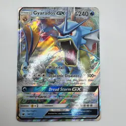 Pokemon Gyarados GX 18/111 Sun & Moon Crimson Invasion Ultra Rare Full Art Holo - Image 1