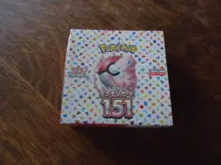 FREE SHIPPING NICE BOX Pokemon 151 Booster Box Japanese Sealed With Shrink Wrap - Image 1