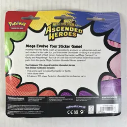 Pokemon Ascended Heroes Tech Sticker Collection GASTLY Promo 3 Booster Packs New - Image 4
