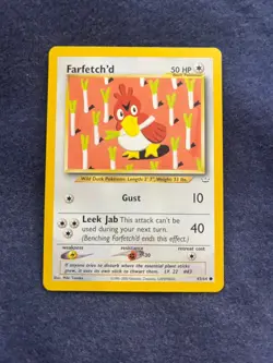 2000 Pokemon Farfetch'd Neo Revelation Set Unlimited 43/64 WOTC - Image 1