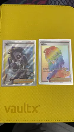 Pokemon TCG Allister 192/185 Vivid Voltage Holo Rainbow Secret Rare Full Art - Image 1