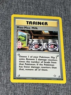 Pokemon Card Trainer Moo-Moo Milk 101/111 Neo Genesis LP - Image 1