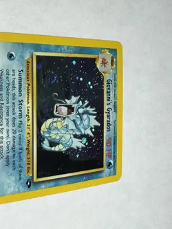 Pokemon TCG Giovanni's Gyarados Holo Swirl 5/132 Gym Challenge - Image 2