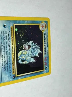 Pokemon TCG Giovanni's Gyarados Holo Swirl 5/132 Gym Challenge - Image 3