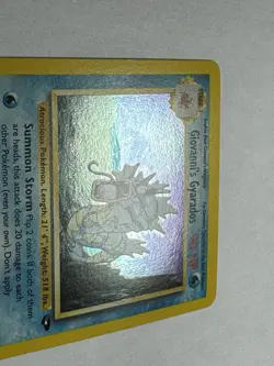 Pokemon TCG Giovanni's Gyarados Holo Swirl 5/132 Gym Challenge - Image 4