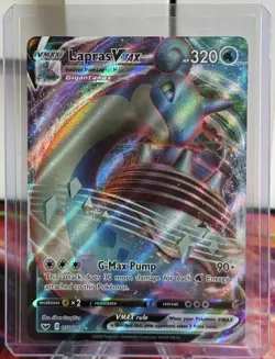 Pokemon TCG Lapras VMAX 050/202 Sword & Shield Holo Card - Image 1