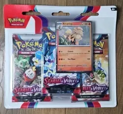Pokemon TCG: Scarlet and Violet 3-Pack Blister Pack - Arcanine Promo - Sealed 820650853289 - Image 1