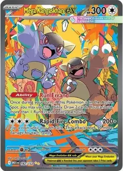 Mega Kangaskhan ex (#182/132) - Holofoil ME - Base Set LP Pokemon - Image 1
