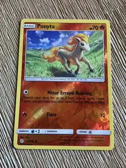 Ponyta Common Reverse Holo 23/236 Sm-Cosmic Eclipse Pokemon TCG 2019 - Image 1