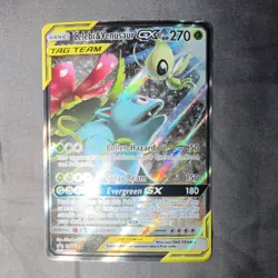 Pokemon Celebi & Venusaur-GX TAG TEAM Promo Holo SM-P Sun & Moon SM167 - Image 1