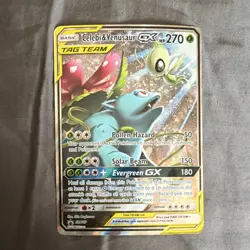 Pokemon Celebi & Venusaur-GX TAG TEAM Promo Holo SM-P Sun & Moon SM167 - Image 4