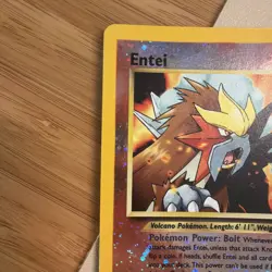Pokemon TCG Entei Wizards Black Star Promo 34 Holo Promo LP SWIRL - Image 5