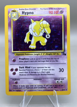 Pokemon - Hypno (8/62) - Unlimited Holofoil - Fossil (FO) - Image 1