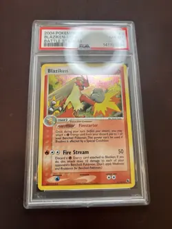 Blaziken Pokemon Ruby & Sapphire 3/109 2033 EX Battle Stadium Holo PSA 8 - Image 2