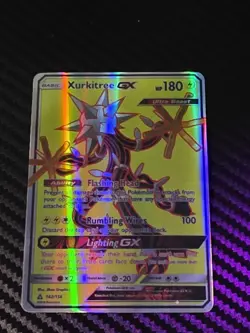 Xurkitree GX (Full Art) 142/156 Sm-Ultra Prism Holo Pokemon TCG - Image 1