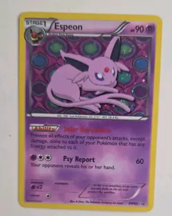 2013 Pokemon TCG Espeon BW92 Black & White Black Star Promo Holo w/ SWIRL - NM - Image 1