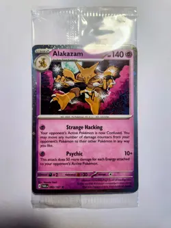 SEALED Alakazam 82/167 Twilight Masquerade Cosmos Holo 2025 Knockout Pokemon TCG - Image 2