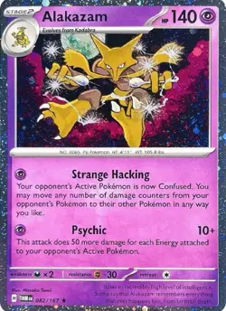 SEALED Alakazam 82/167 Twilight Masquerade Cosmos Holo 2025 Knockout Pokemon TCG - Image 3