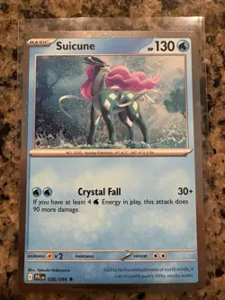 Pokemon TCG Suicune PFL EN 026 Cosmos Knockouts Exclusive Phantasmal Flames - Image 1