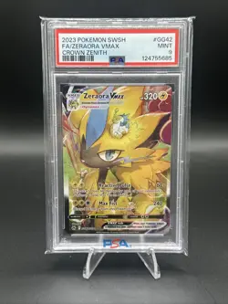 PSA 9 Mint 2023 Pokemon SWSH FA/Zeraora VMAX GG42/GG70 Crown Zenith - Image 1