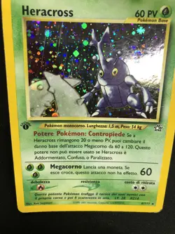 Pokemon Heracross 6/111 Neo Genesis Rara Holo Swirl Prima Edizione Wizards ITA - Image 3