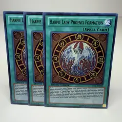 3x Yugioh Harpie Lady Phoenix Formation LC04-EN002 Ultra Rare - LP-NM 💎 - Image 1