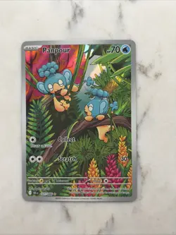 Pokemon TCG Panpour Black Bolt Illustration Rare Card 101/086 English Nm - Image 1