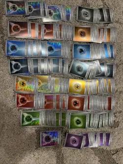 Lot of 160x Holo Energy Pokemon Cards - Image 1