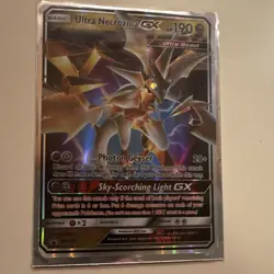 Pokemon Ultra Necrozma GX Full Art Holo Promo Card SM126 SM Black Star - Image 1