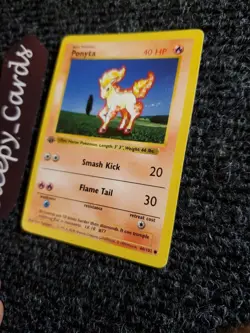 PONYTA Pokemon Card 1st Edition Shadowless 60/102 NM - Image 2