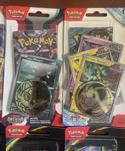 Pokemon TCG Lot of 10 Blister Packs with Promo Cards and Coin New Sealed - Image 5