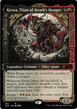MTG Kroxa, Titan of Death's Hunger (225) | NM | Secret Lair Kaldheim {SLD} - Image 1
