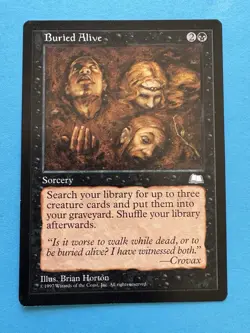 MTG Magic the Gathering Buried Alive (63/167) Weatherlight LP - Image 1