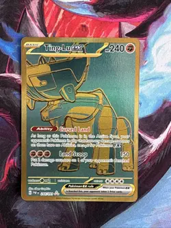 🔥Pokemon TCG Ting-Lu EX Scarlet & Violet Paldean Fates Hyper Rare 244/091🔥 - Image 1