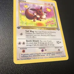 Eevee 51/64 Jungle First Edition Pokemon Card Mint Condition Wotc TCG Look!!!! - Image 2